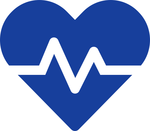 Blue Heart Logo - Markasio Marketing Software For Small Business