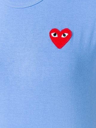 Blue Heart Logo - Comme Des Garçons Play heart logo T-shirt £57 - Fast Global Shipping ...