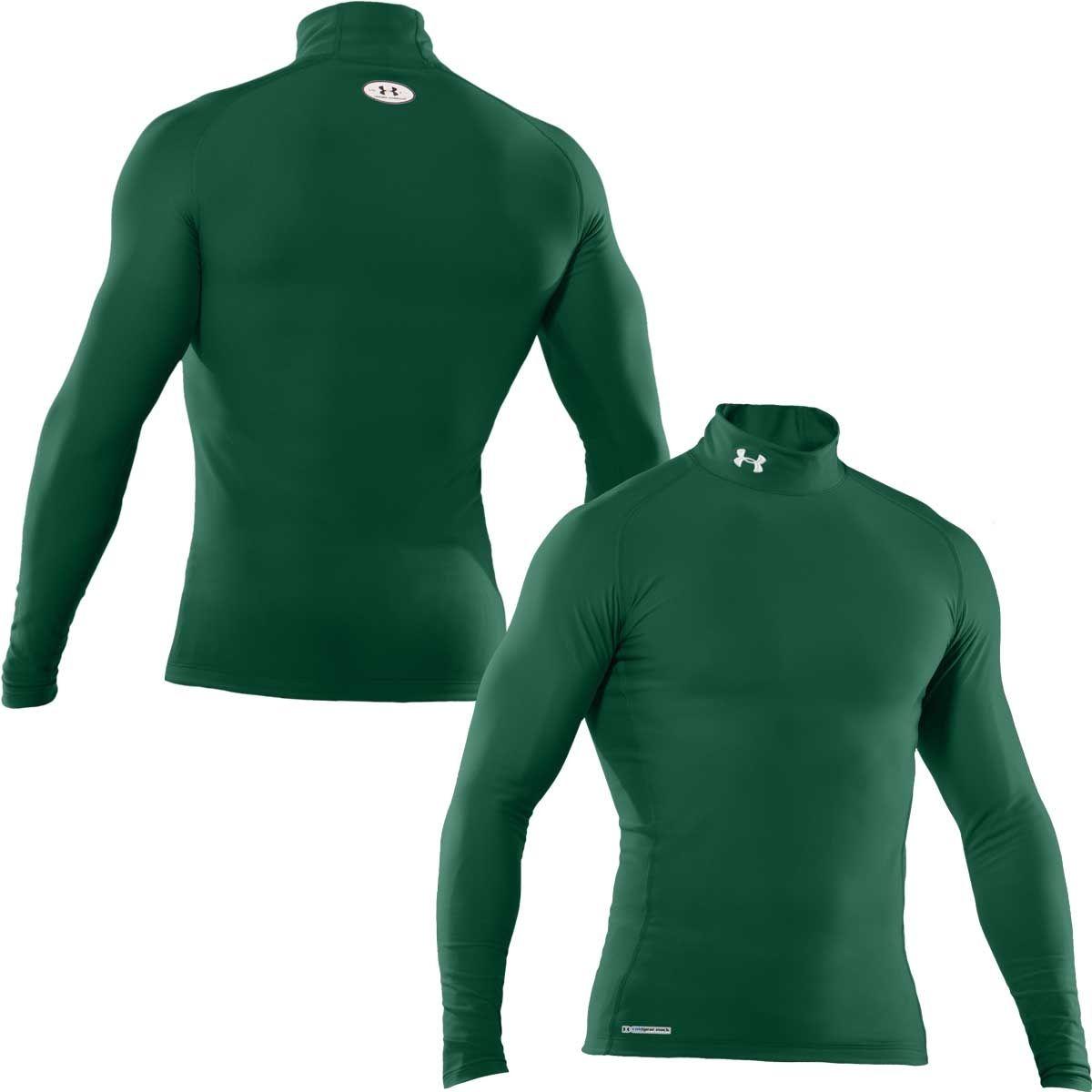 Cool Under Armour Green Logo - Under Armour EVO Coldgear Compression Mock - Mens - Forest Green ...