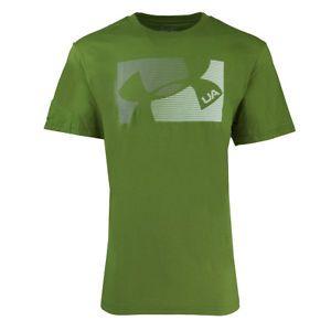 Cool Under Armour Green Logo - Under Armour Men's Heatgear Graphic Tilted Big Logo T-Shirt Moss ...