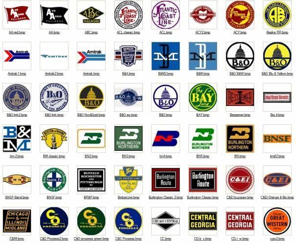 Railroad Logo - Railroad Logos | Logos - Railroads | Locomotive, Train, Train posters