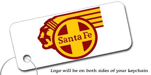Railroad Logo - Santa Fe Chief Railroad Logo Train Keychain Trains.com