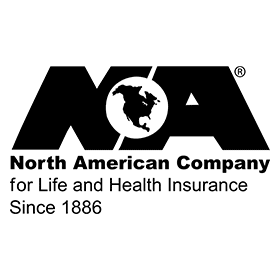 American IT Company Logo - North American Company for Life and Health Insurance Vector Logo