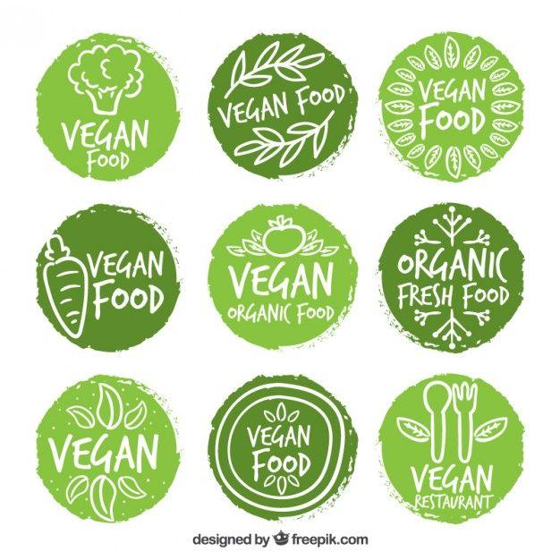 Red and Green Food Logo - Vegan Vectors, Photo and PSD files