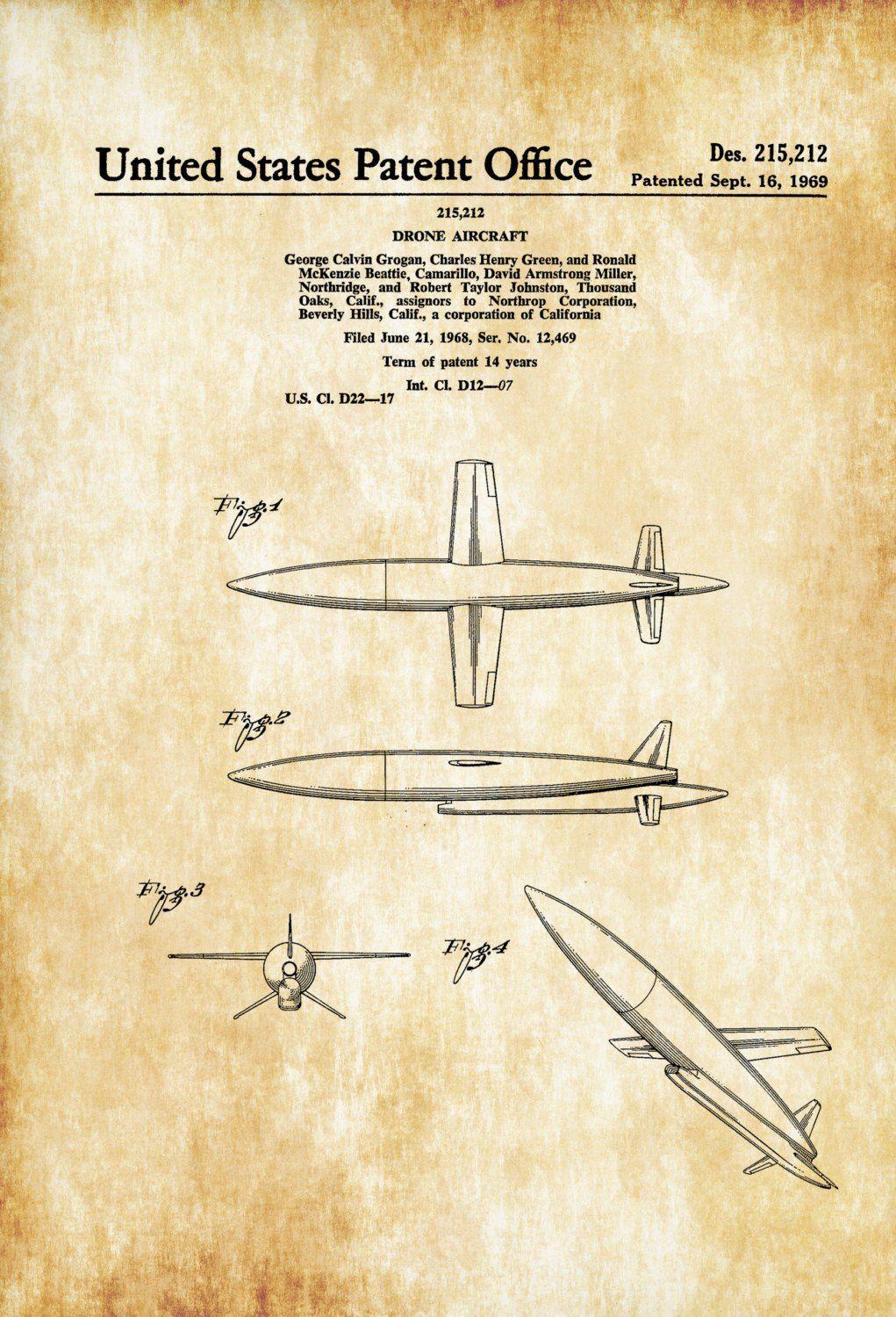 Vintage Northrop Aircraft Logo - Northrop Drone Aircraft Patent – Vintage Drone Airplane, Airplane ...