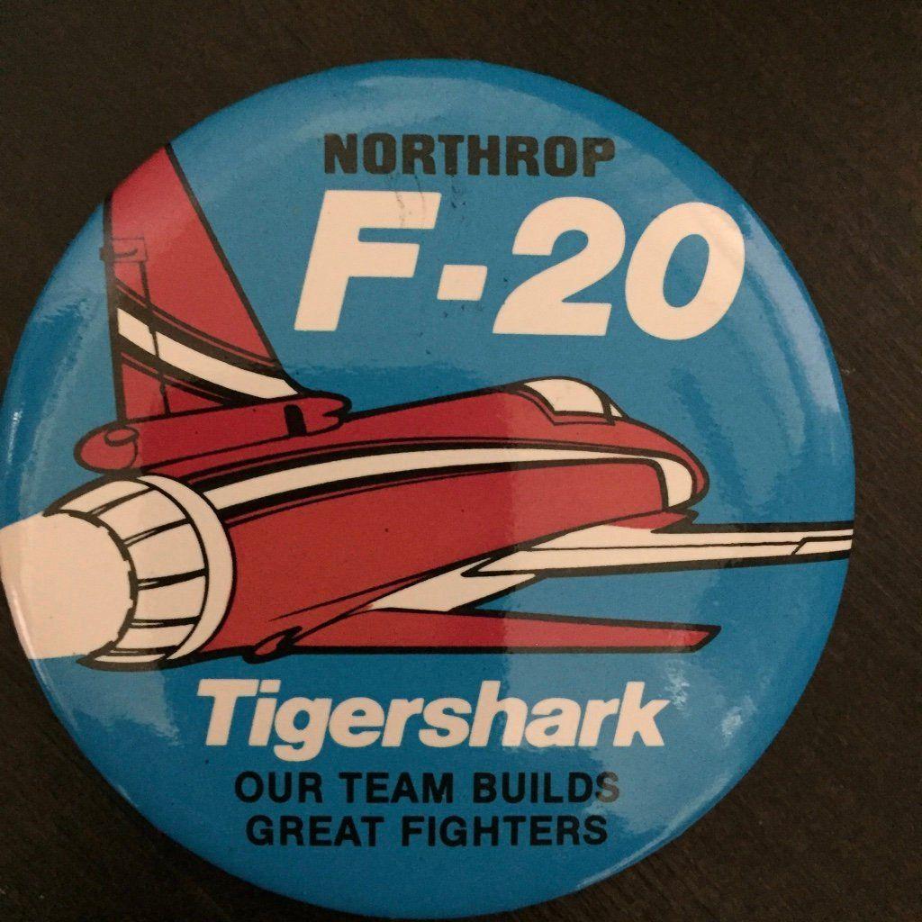 Vintage Northrop Aircraft Logo - Vintage Northrop F-20 Tigershark Fighter Aircraft USAF Jet Military ...