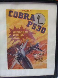 Vintage Northrop Aircraft Logo - Northrop Aircraft USAF Cobra P 530 Fighter Plane Photo Vintage Print