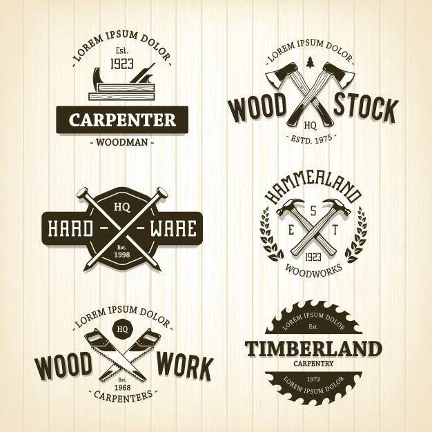 Wood Logo - Wood logo template Vector