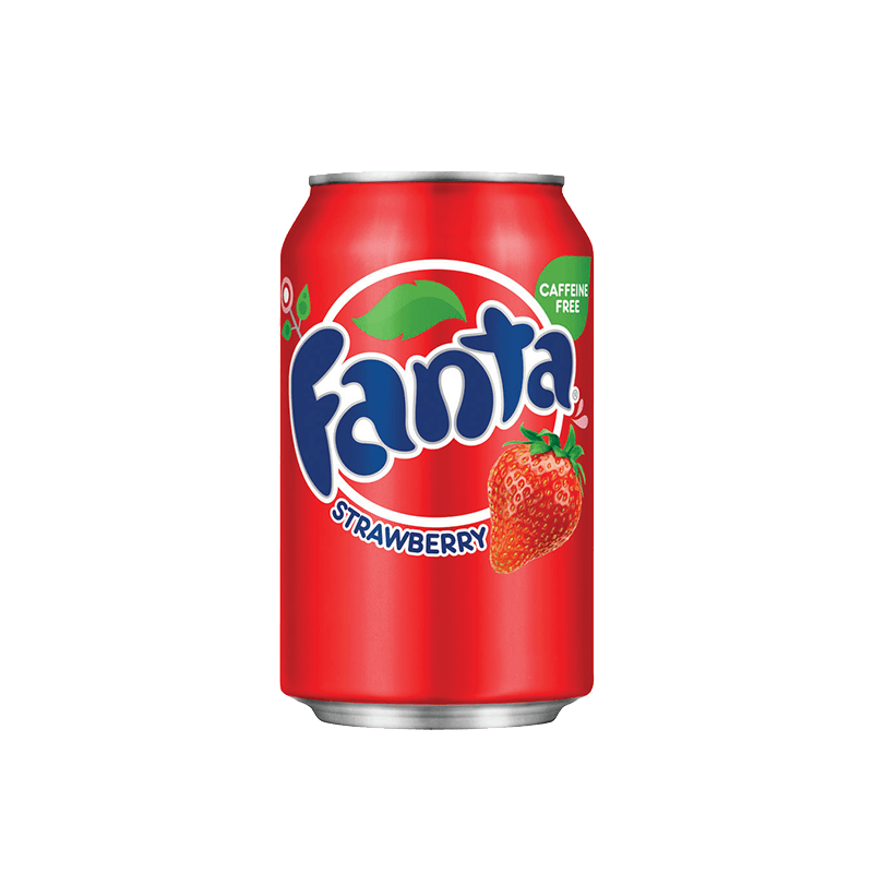 Fanta Strawberry Logo - Fanta Strawberry Can 355ml. The American Candy Store
