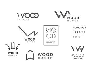 Wood Logo - Wood House Logo