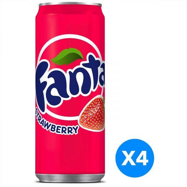 Fanta Strawberry Logo - Fanta Strawberry 4X330ML