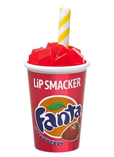 Fanta Strawberry Logo - Amazon.com : Lipsmackers Lip Balm Coke Cup Strawberry 0.26oz