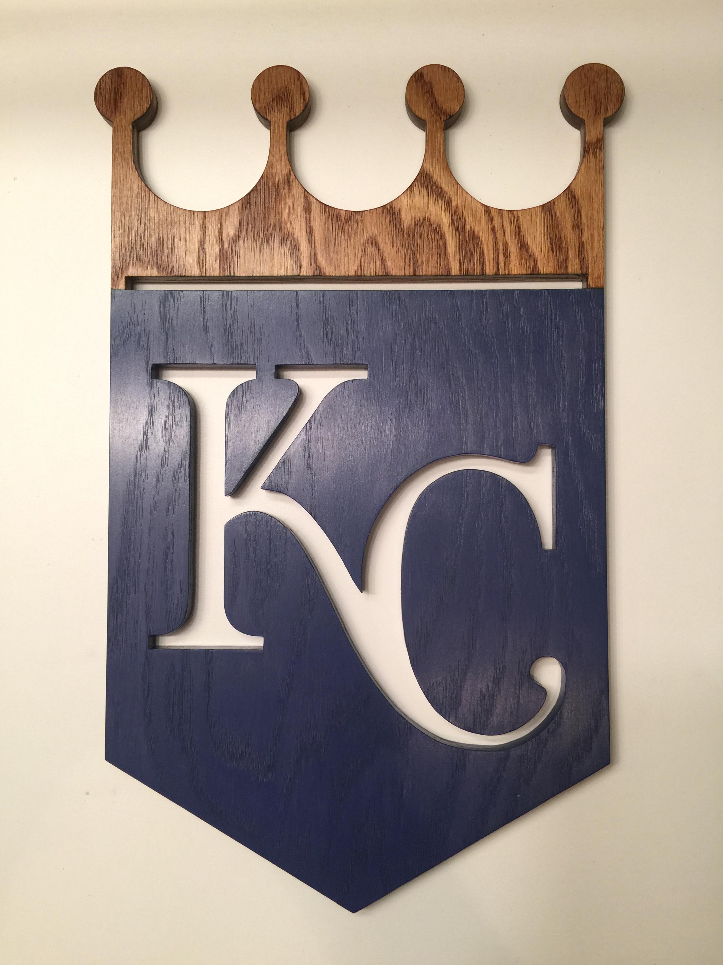 All Royals Logo - Hand Made Wooden Kansas City Royals Logos