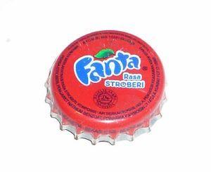 Fanta Strawberry Logo - FANTA STRAWBERRY Soda Bottle Cap Crown INDONESIA Red 2011 Metal Asia ...