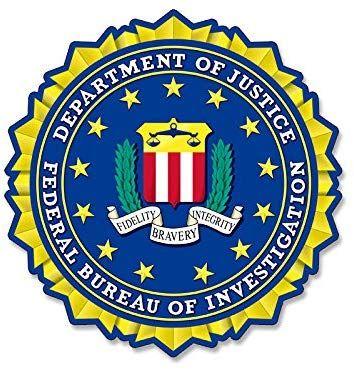 FBI Logo - American Vinyl FBI Seal Shaped Sticker Federal Bureau