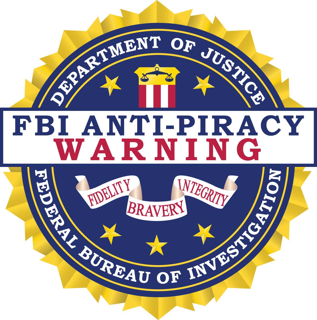 FBI Logo - Conditions Regarding Use Of The FBI Anti Piracy Warning (APW) Seal