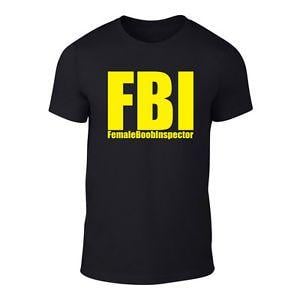 FBI Logo - FBI T-SHIRT - LOGO FUNNY GAMER GIFT TOP - FANCY DRESS - LAZY COSTUME ...