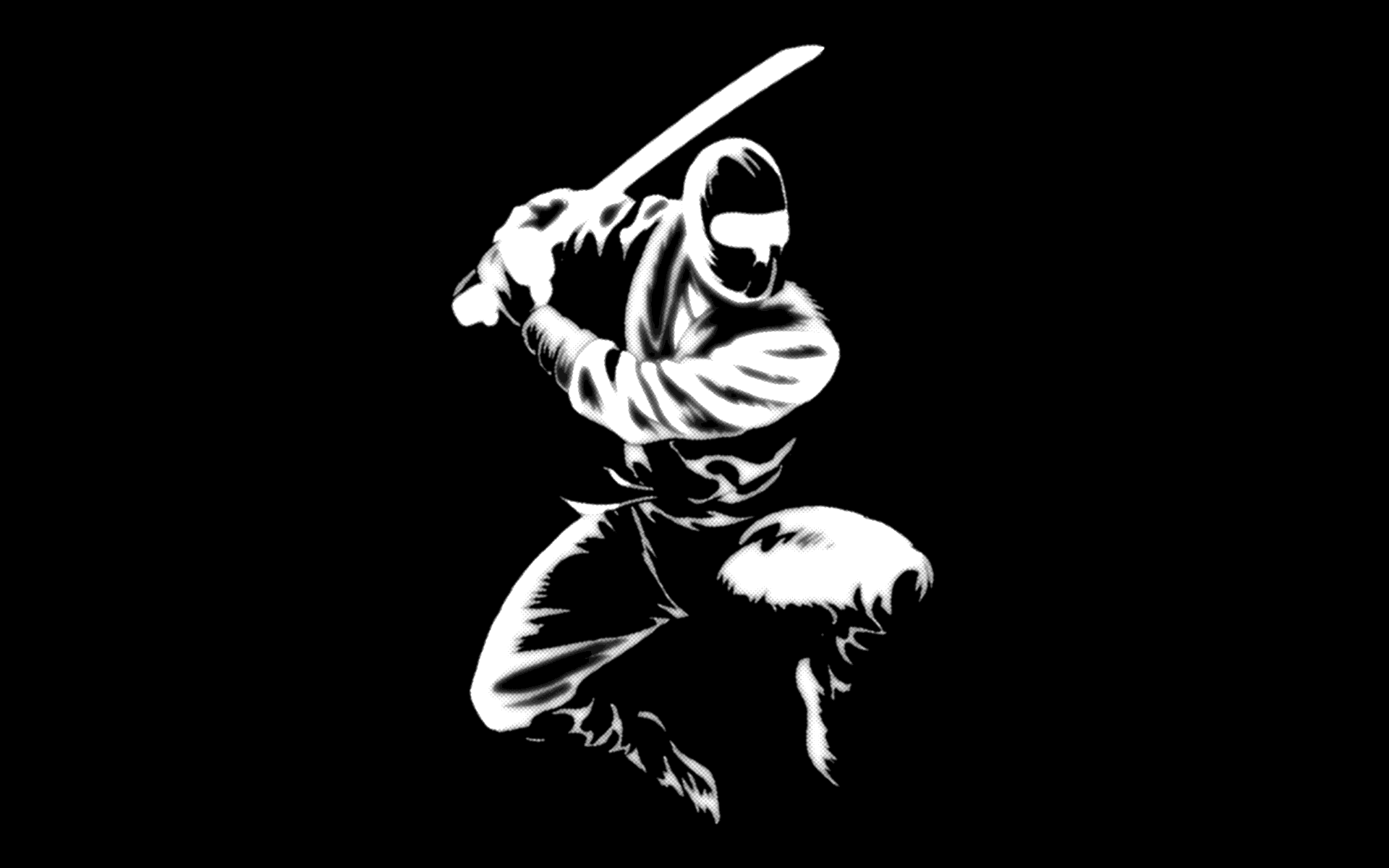Black and White Ninja Logo - Free Ninja Wallpapers Download | PixelsTalk.Net