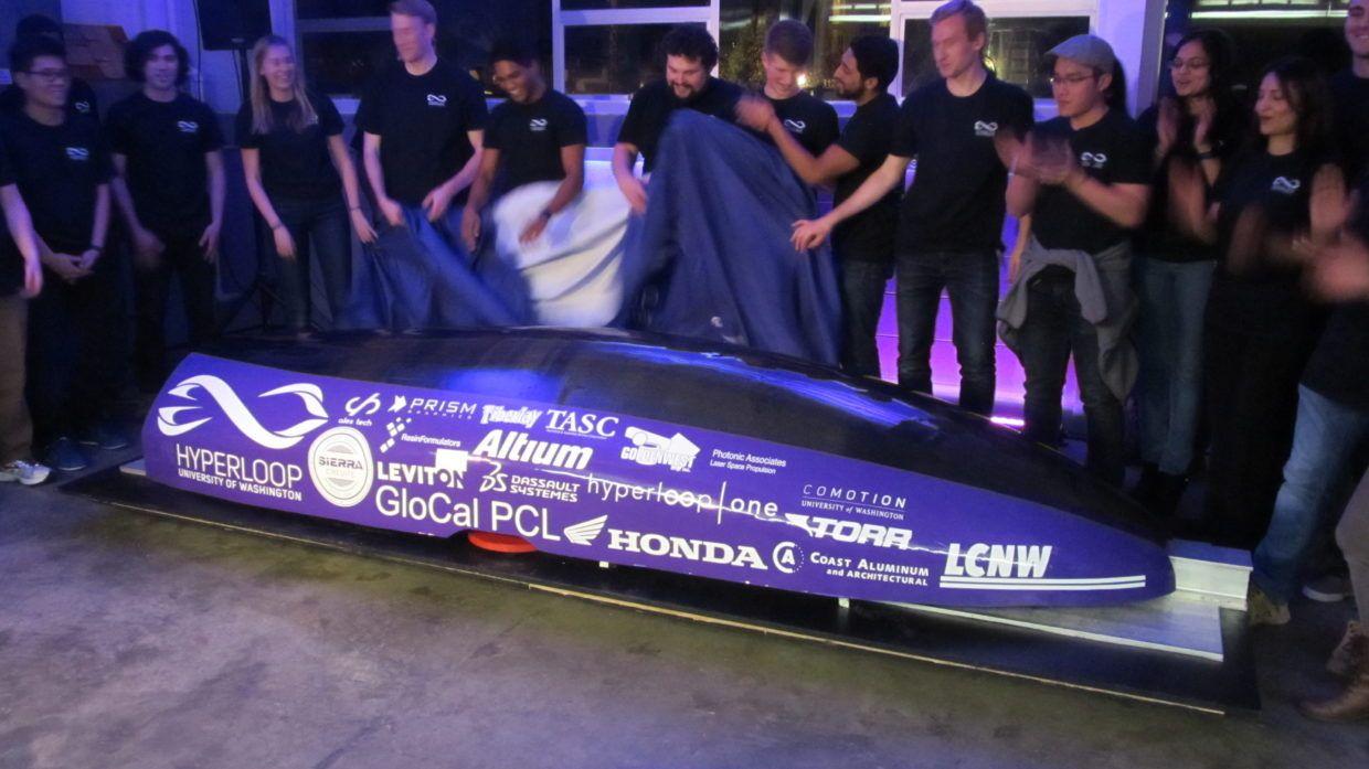 UW Hyperloop Logo - UW Hyperloop team unveils its purple pod racer – GeekWire