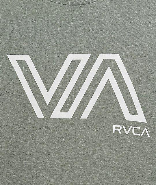 RVCA VA Logo - RVCA Stencil VA Olive T Shirt
