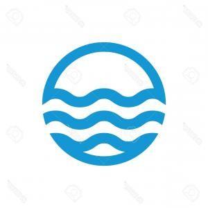 River Flowing Logo - Vector Set Abstract Blue Flow Logos | GeekChicPro