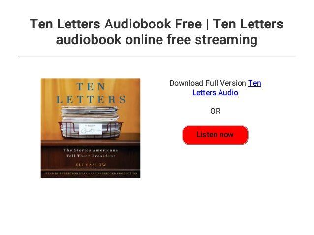 Ten Letter Logo - Ten Letters Audiobook Free | Ten Letters audiobook online free stream…