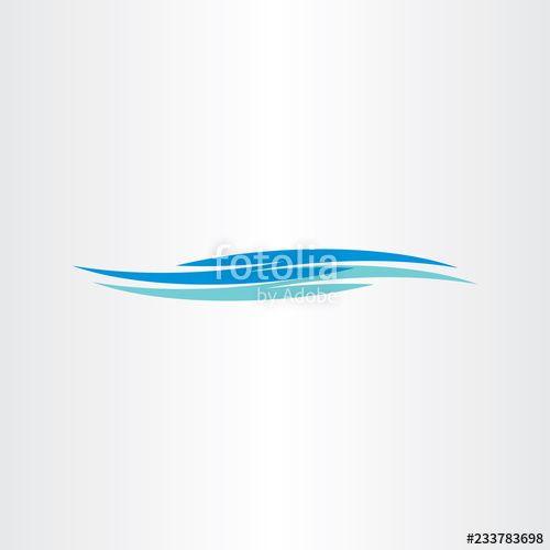 River Flowing Logo - river flowing water waves logo icon