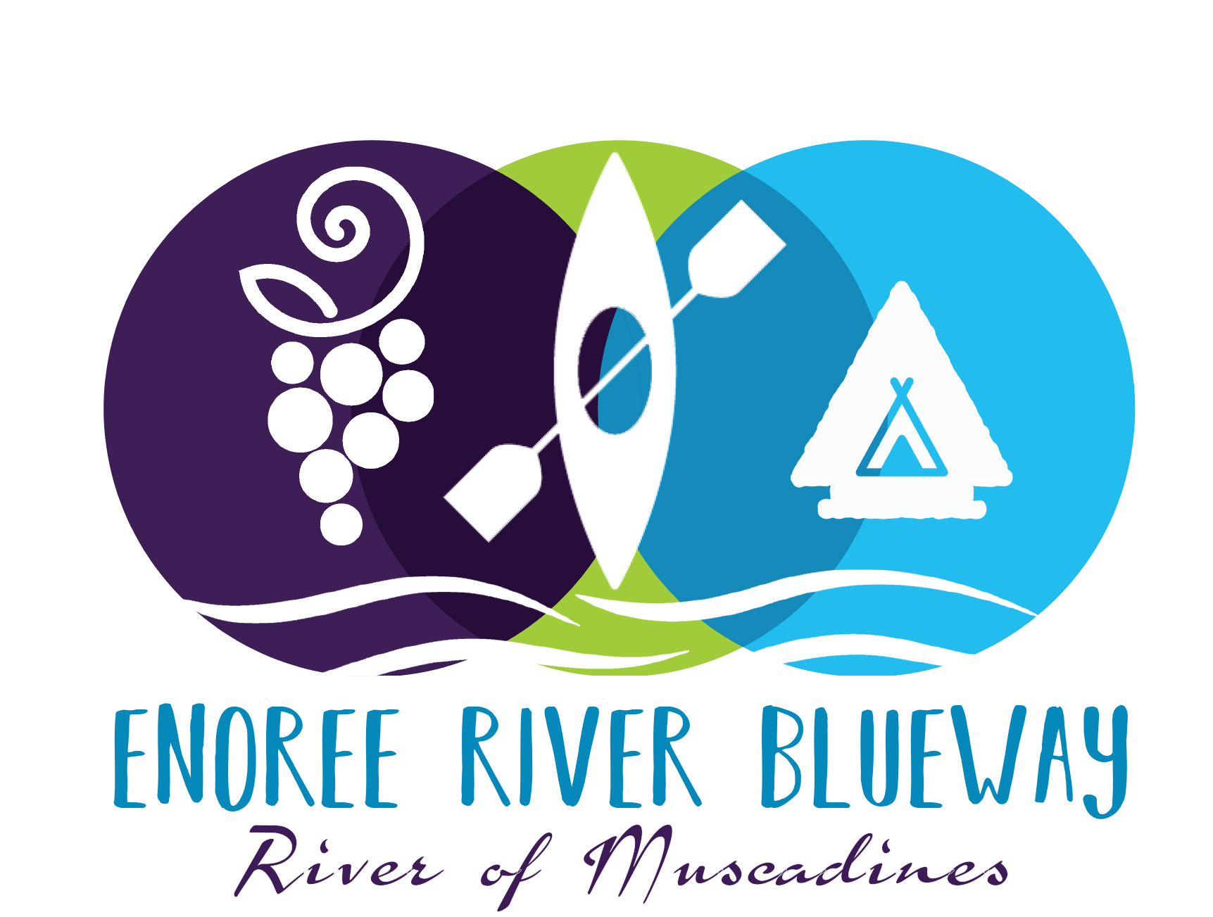 River Flowing Logo - Enoree River