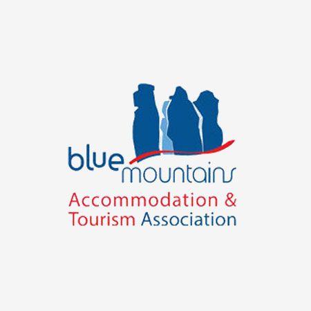 Pink and Blue Mountains Brand Logo - Blue Mountains Website Design Blaxland Office
