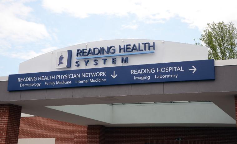 Reading Health System Logo - Reading Health Systems Rebranding Project. L&H Sign Company