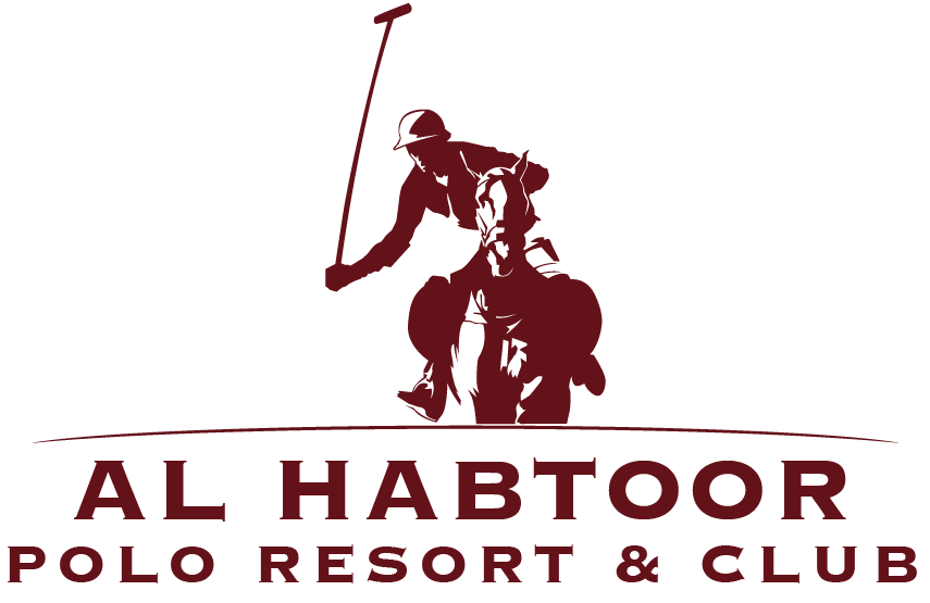 Red Polo Horse Logo - Al Habtoor Polo Resort & Club