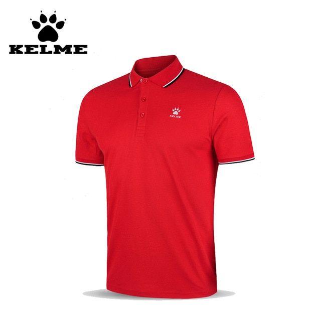 Red Polo Horse Logo - Kelme 2016 New Sports Soccer Polo Sport Jersey Shirt Horse Logo ...