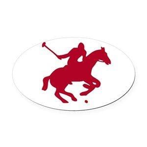Red Polo Horse Logo - Horse Sports Car Magnets - CafePress