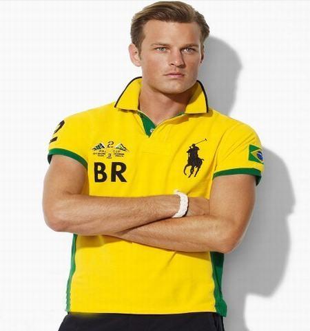 Green and Yellow BR Logo - ralph lauren custom fit polo, polo br logo leisure sporty pony