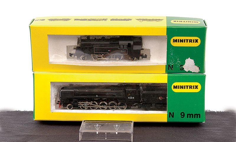 Green and Yellow BR Logo - Minitrix A Pair Of BR Black Steam Locomotives Comprising 2040 2 6 2