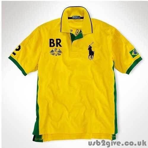 Green and Yellow BR Logo - Understated Ralph Lauren Polo Polo Men's Yellow Green Br Logo Sporty