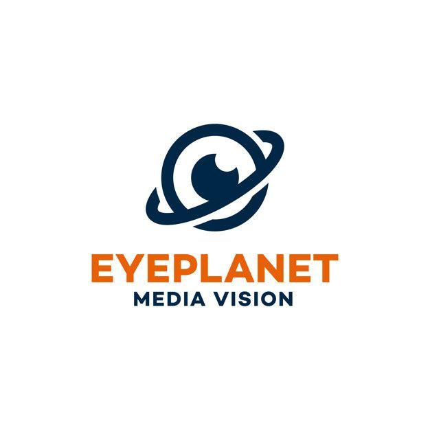 Planet Logo - Eye planet logo Vector