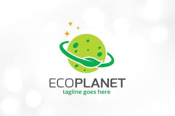 Planet Logo - Eco Planet Logo Template ~ Logo Templates ~ Creative Market