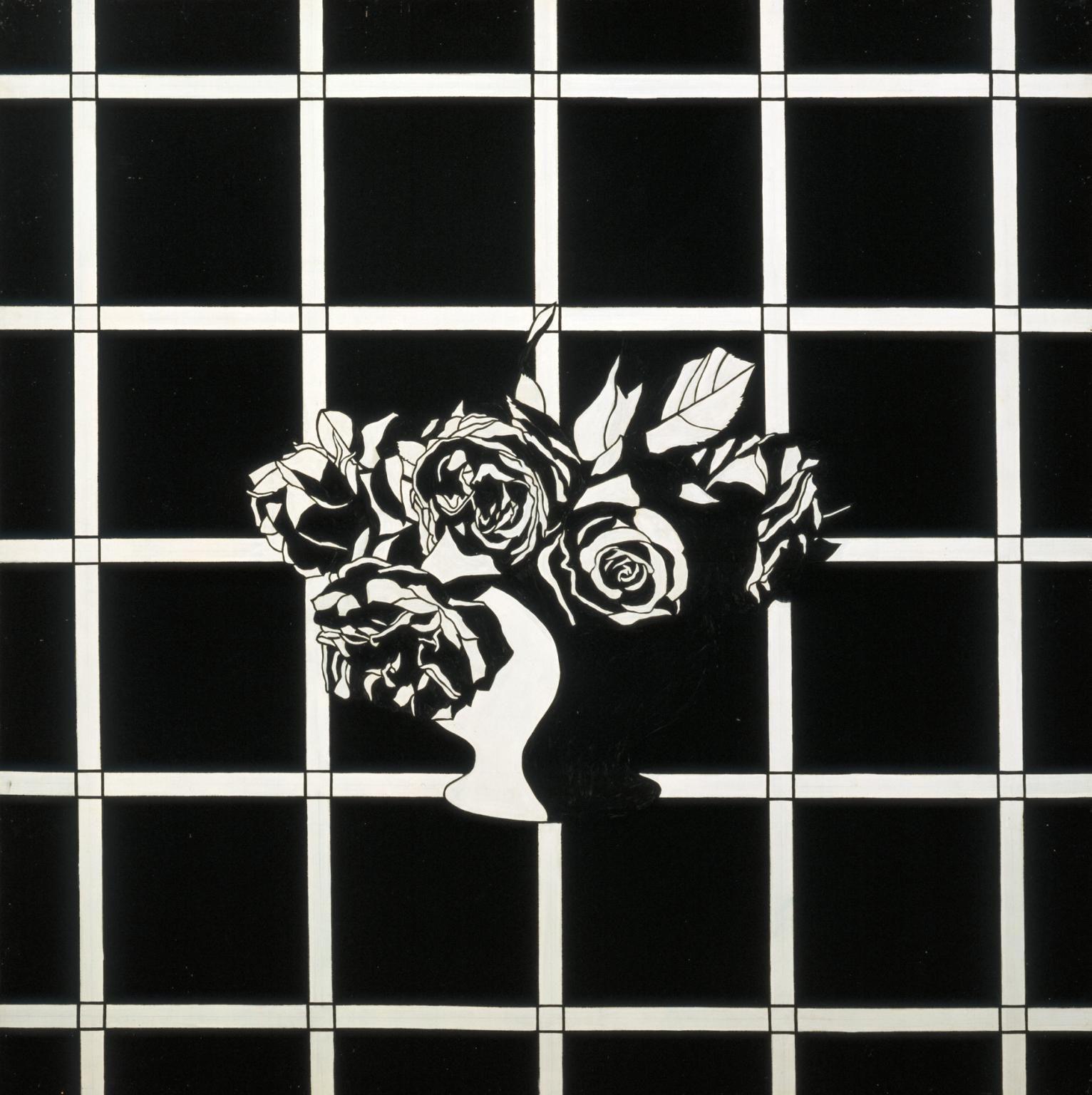 Flowers Black and White Logo - Black and White Flower Piece', Patrick Caulfield, 1963