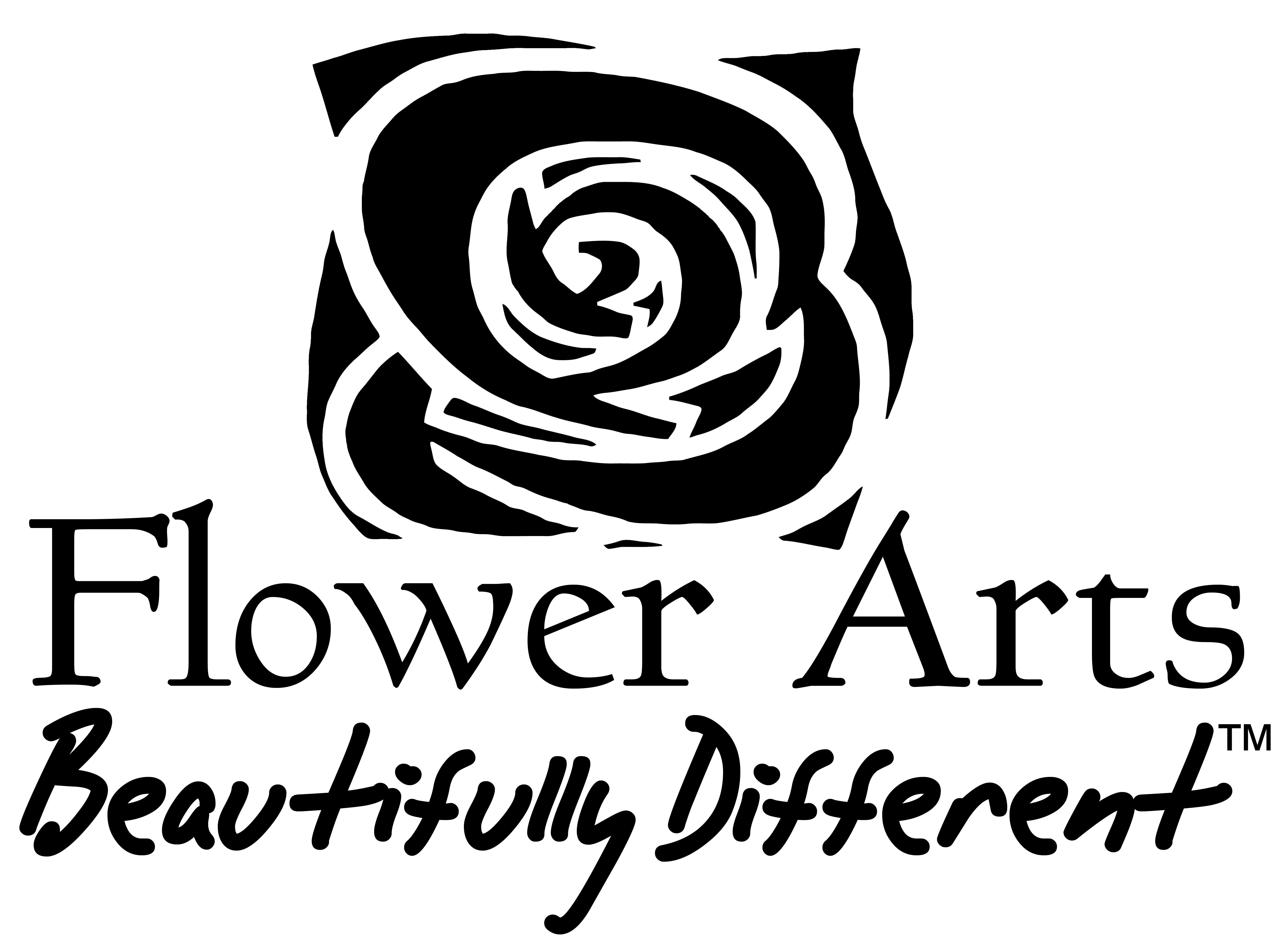 Flowers Black and White Logo - Flower Arts | Beautifully Different™ - Florist Malta, Wedding ...