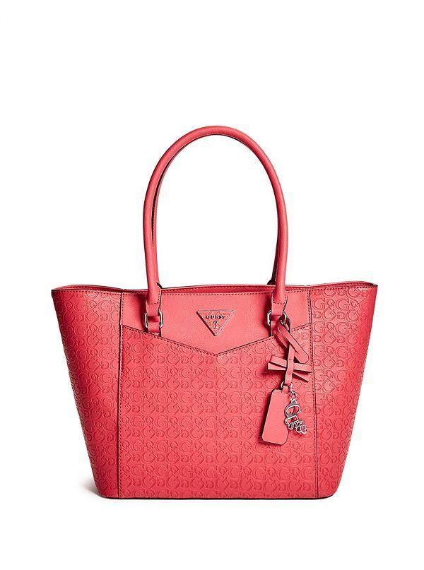 Red Desire Logo - Desire Logo Embossed Carryall. Guess Factory Canada