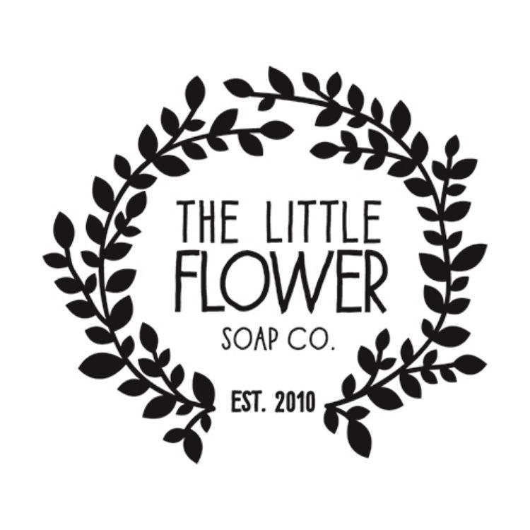 Flowers Black and White Logo - The Little Flower Soap Co