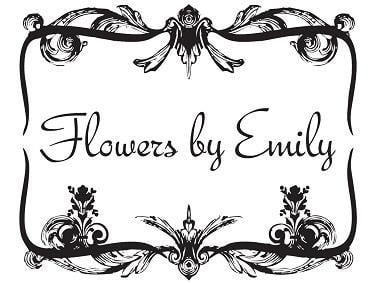 Flowers Black and White Logo - Flowers by Emily, KS 66211
