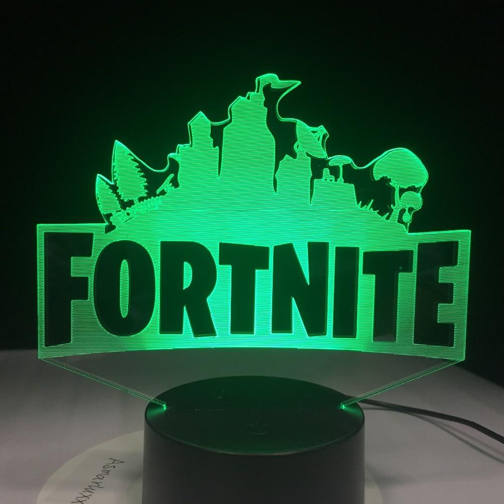 Cool Fortnite Logo - Fortnite LED Lamp Light – 7 Colors – Lyfestyle Shop