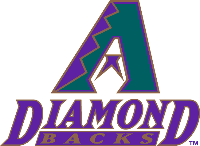 Turquoise and Purple Logo - Arizona Diamondbacks Primary Logo - National League (NL) - Chris ...