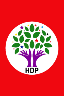 Red Green and Yellow Logo - Peoples' Democratic Party (Turkey)