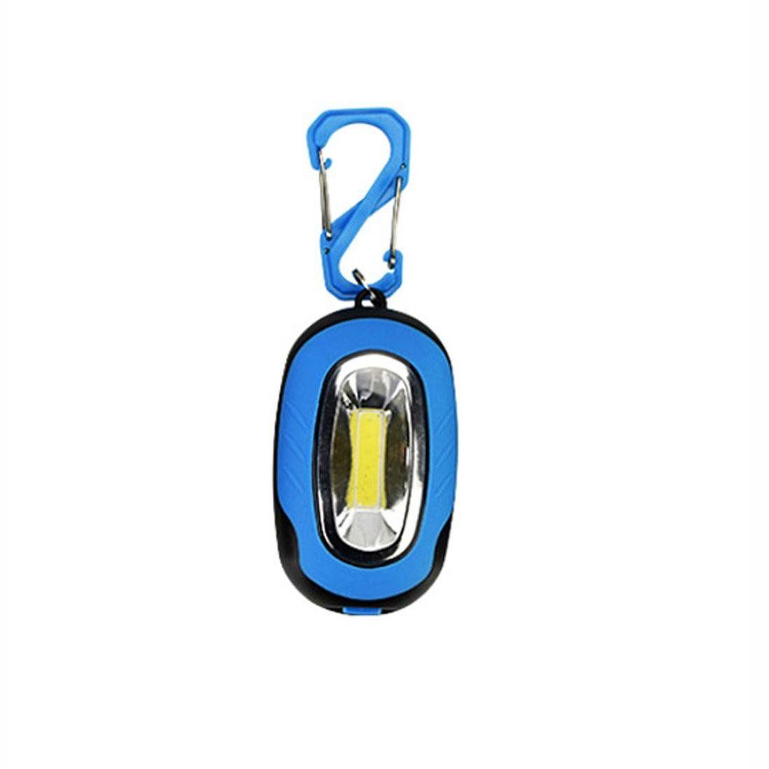 Torch On Blue Oval Logo - Iuhan Portable Super Mini COB Light LED FlashLight Key