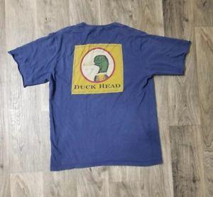 Red Green and Yellow Logo - Mens Duck Head Brand Blue Green Yellow Red T-Shirt Big Logo Size ...