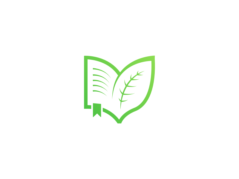 Book Logo - Leaf & Book - Logo by Mert Kahveci | Dribbble | Dribbble