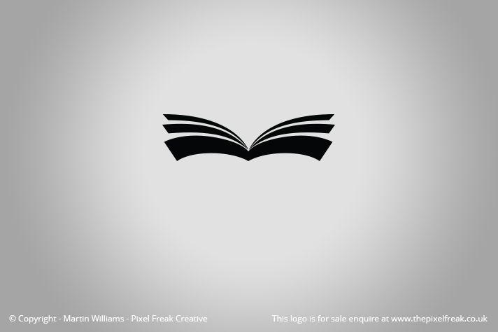 Book Logo - Open Book Logo *For Sale* – Logo Design | Graphic Designer | Web ...